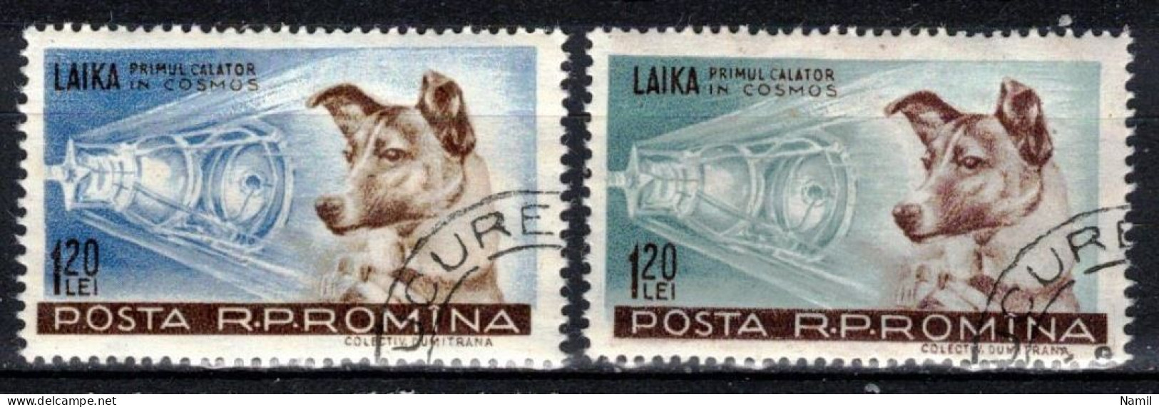 Roumanie 1957 Mi 1684-5 (Yv 1550-1), Obliteré - Used Stamps