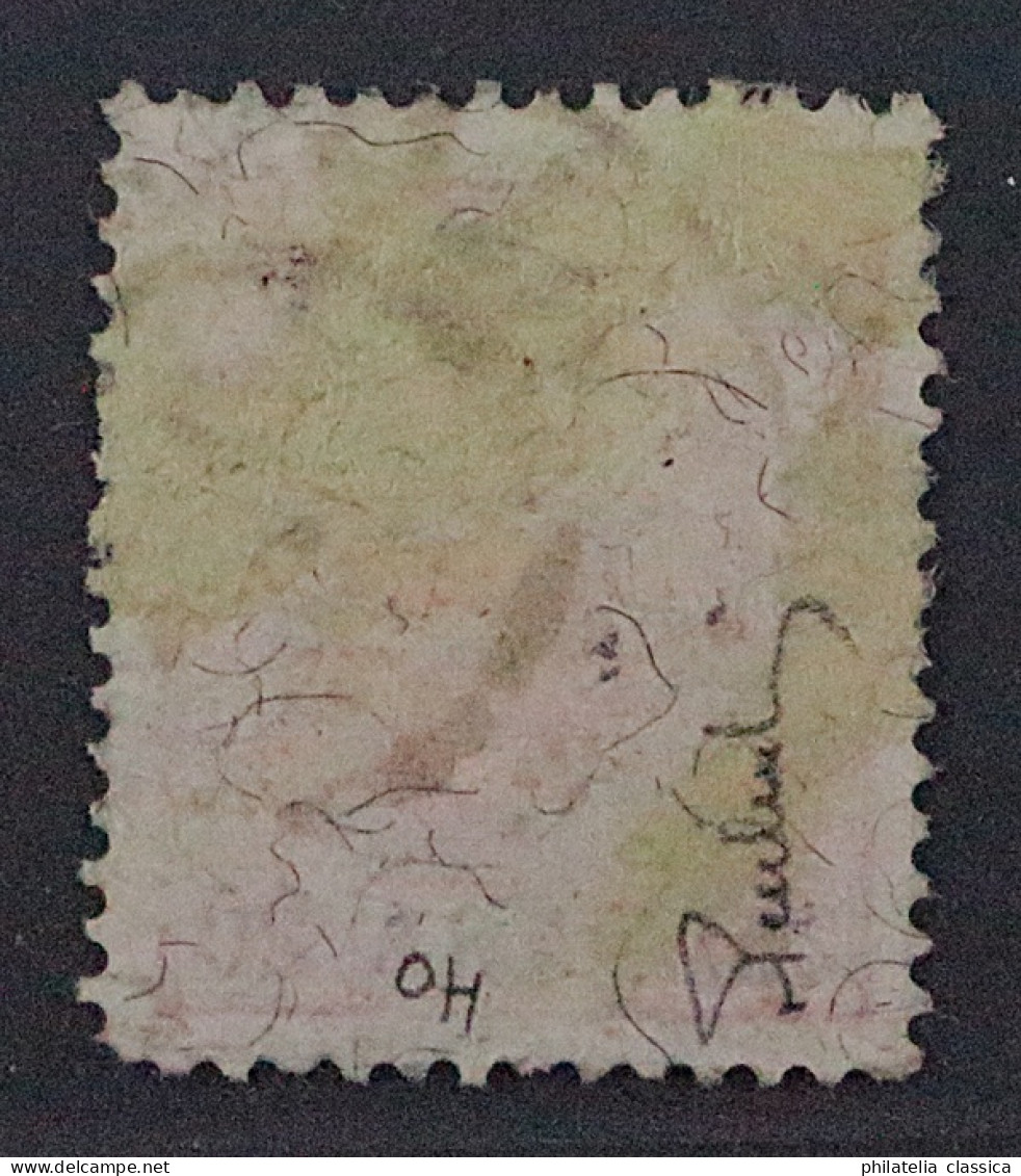 1901, ÖSTERREICH Levante 40, 20 P./10 H. Lackstreifen Gestempelt, Geprüft 700,-€ - Levante-Marken