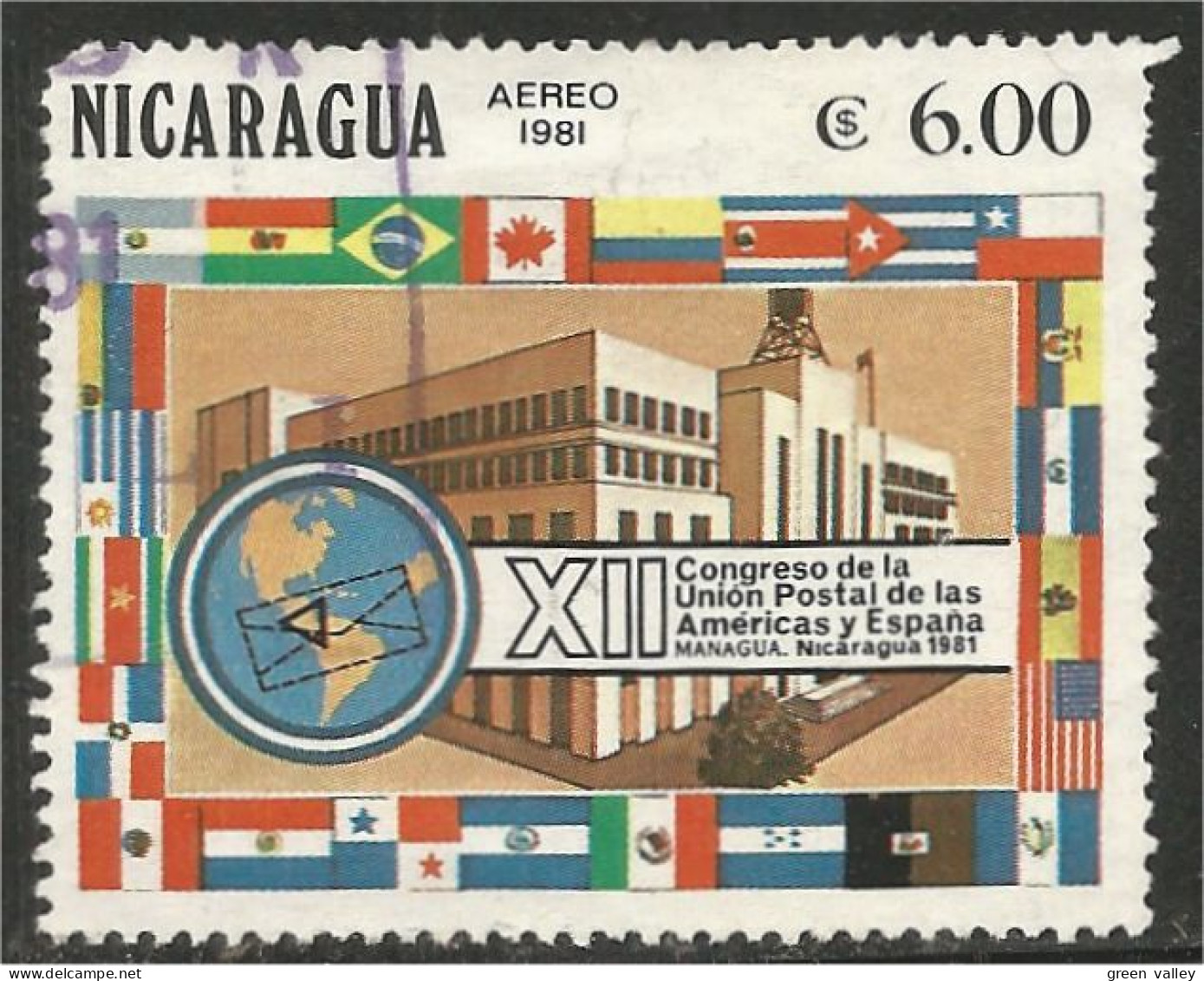 684 Nicaragua UPU Drapeaux Flags (NIC-410) - U.P.U.