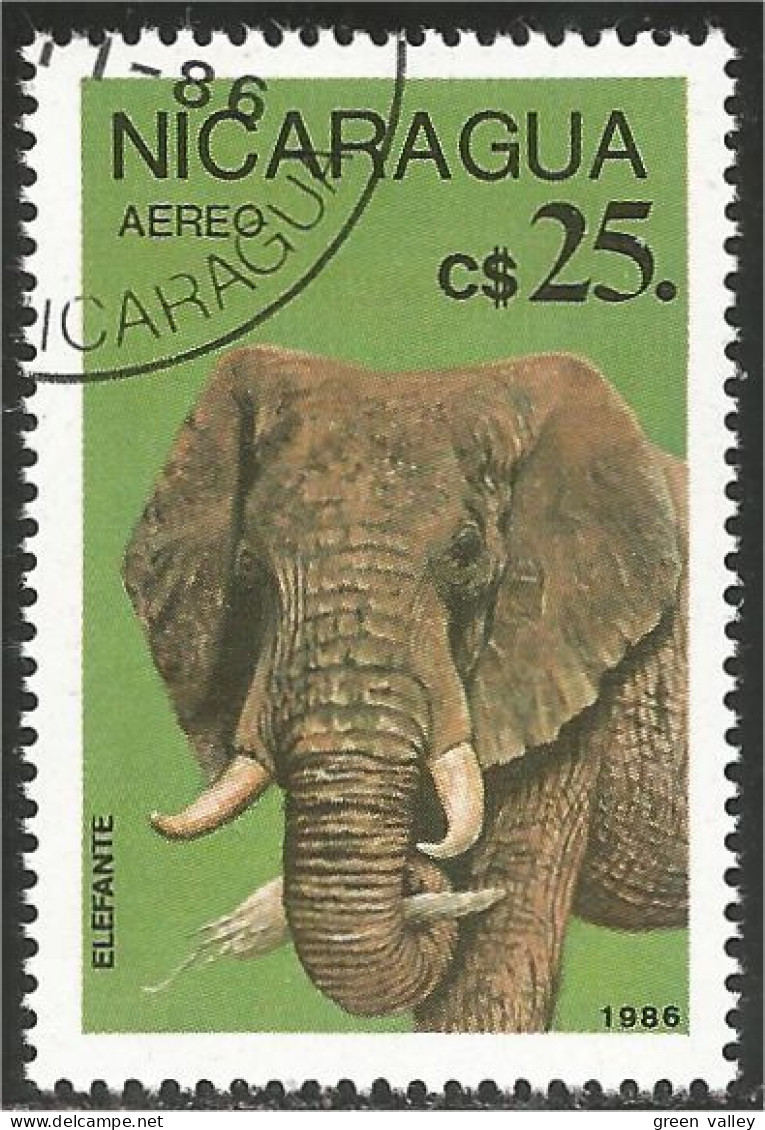 684 Nicaragua Elephants Elefante Norsu (NIC-351) - Elefanten