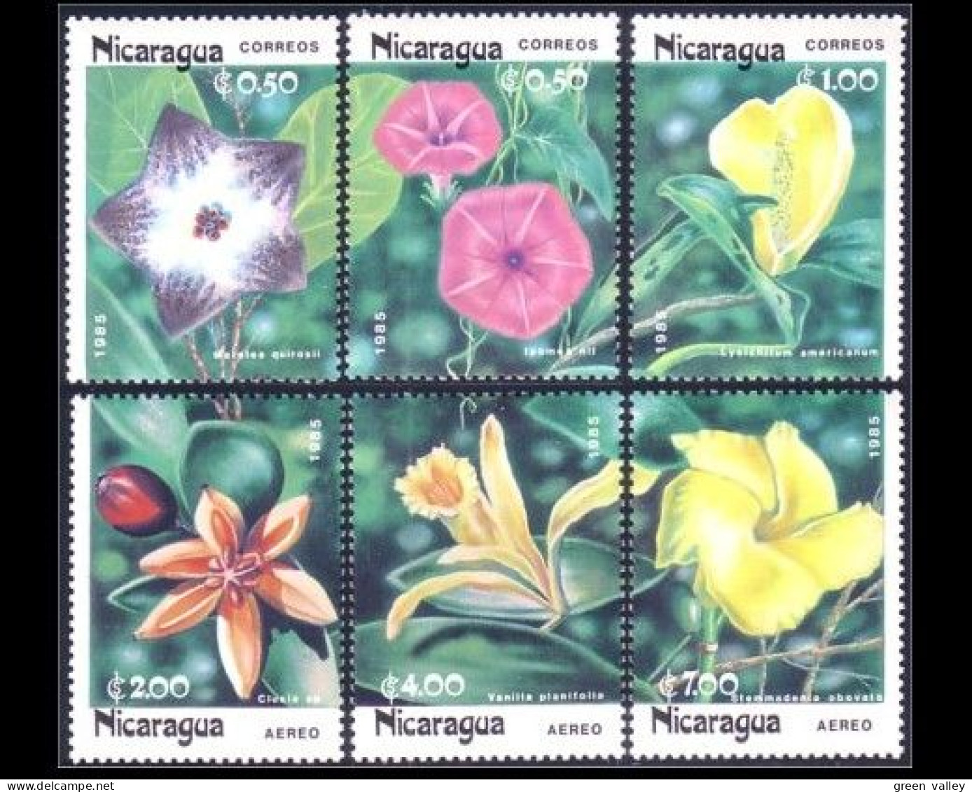 684 Nicaragua Fleurs Flowers MNH ** Neuf SC (NIC-320) - Nicaragua