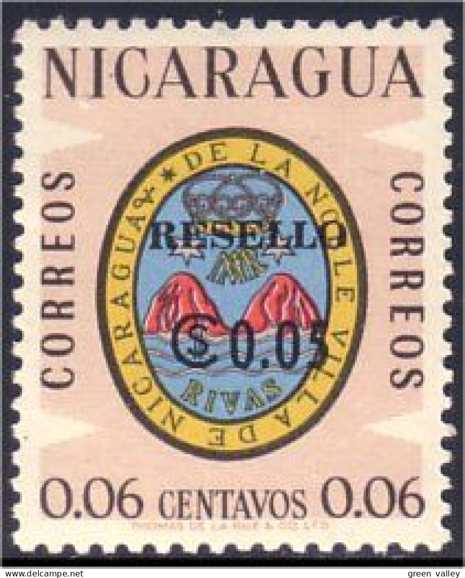 684 Nicaragua Armoiries Coat Of Arms MNH ** Neuf SC (NIC-266) - Timbres