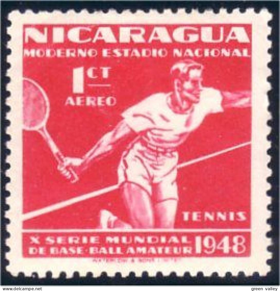 684 Nicaragua Tennis MH * Neuf (NIC-280) - Tennis