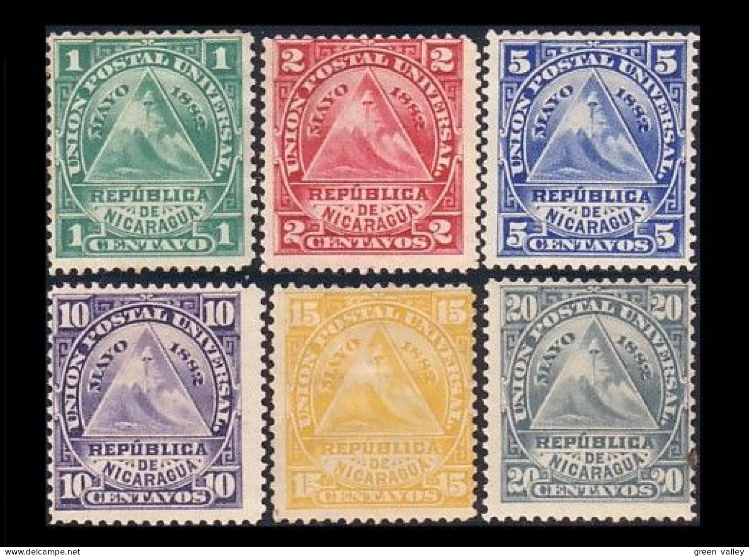 684 Nicaragua Seal Sceau Mixed Condition MH * And No Gum (NIC-178) - Nicaragua