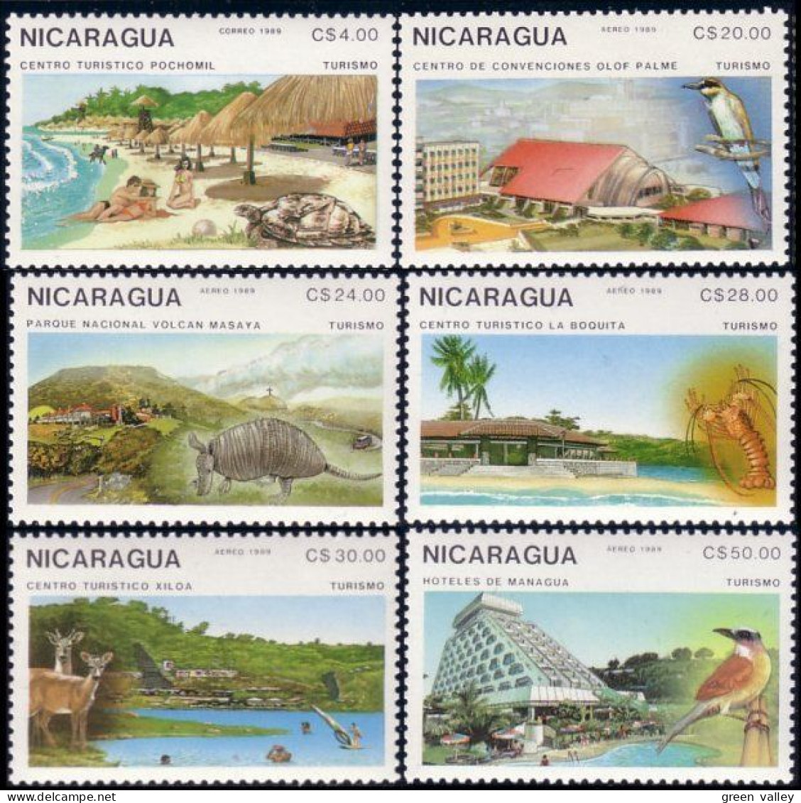 684 Nicaragua Hotels MNH ** Neuf SC (NIC-131b) - Hotels- Horeca