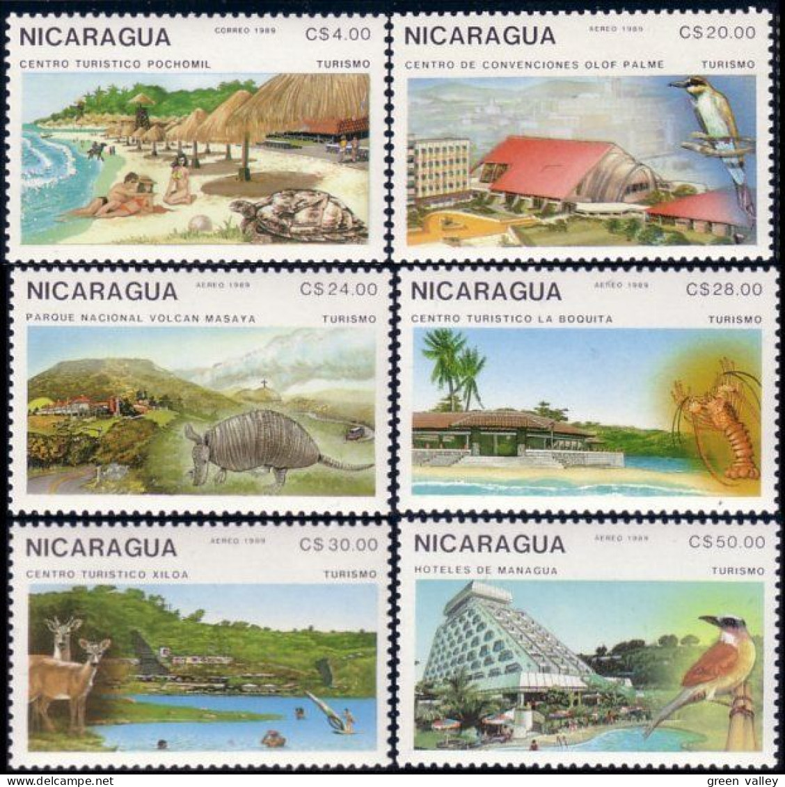 684 Nicaragua Hotels MNH ** Neuf SC (NIC-131b) - Hôtellerie - Horeca