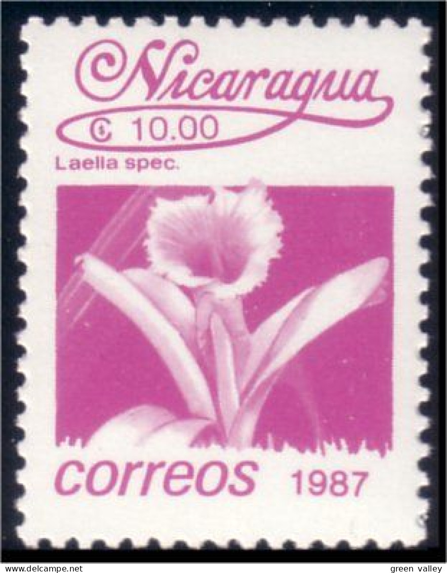 684 Nicaragua Orchidée Orchid MNH ** Neuf SC (NIC-109b) - Orchideeën