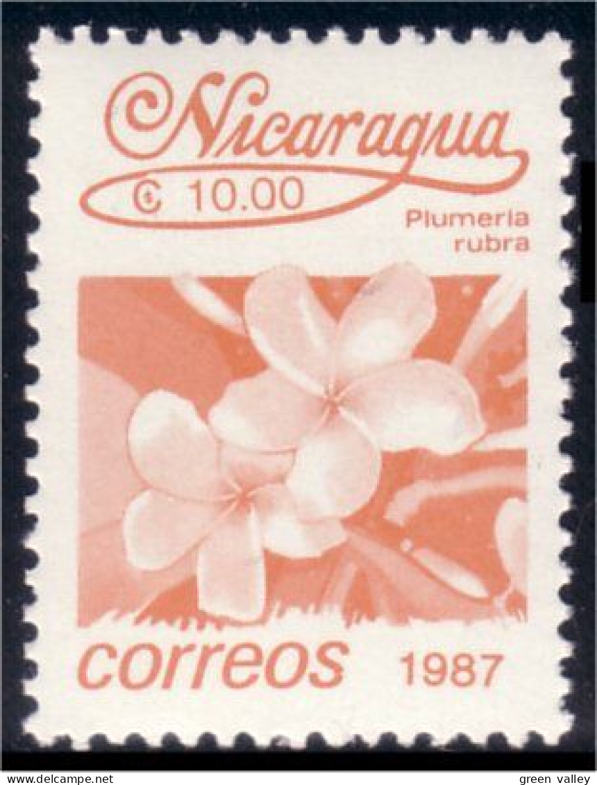 684 Nicaragua Flower Fleur MNH ** Neuf SC (NIC-107a) - Nicaragua