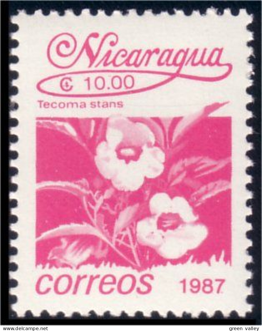 684 Nicaragua Flower Fleur MNH ** Neuf SC (NIC-106b) - Other & Unclassified