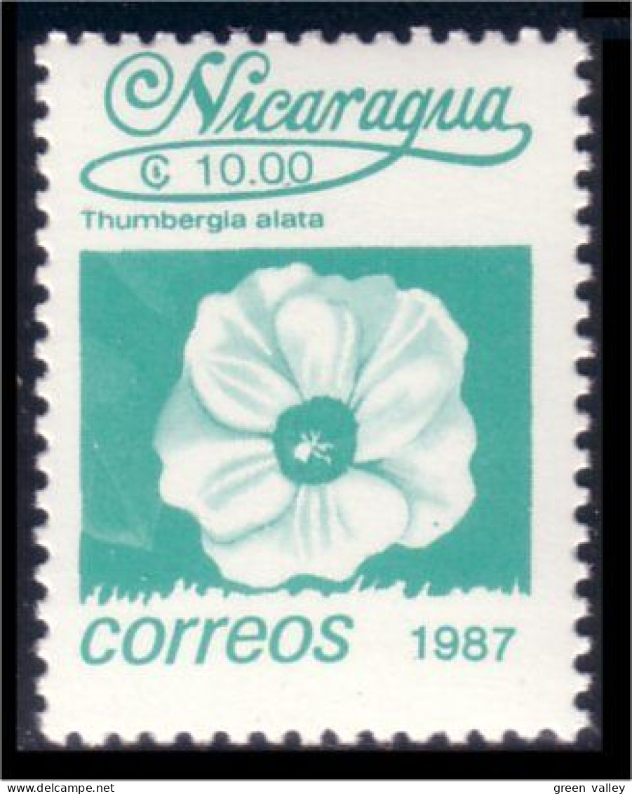 684 Nicaragua Flower Fleur MNH ** Neuf SC (NIC-105b) - Other & Unclassified