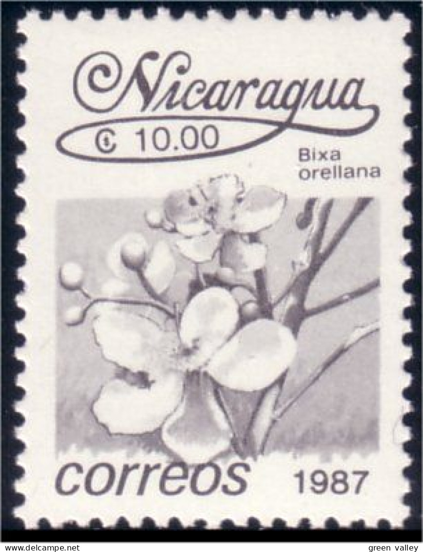 684 Nicaragua Flower Fleur MNH ** Neuf SC (NIC-101b) - Autres & Non Classés