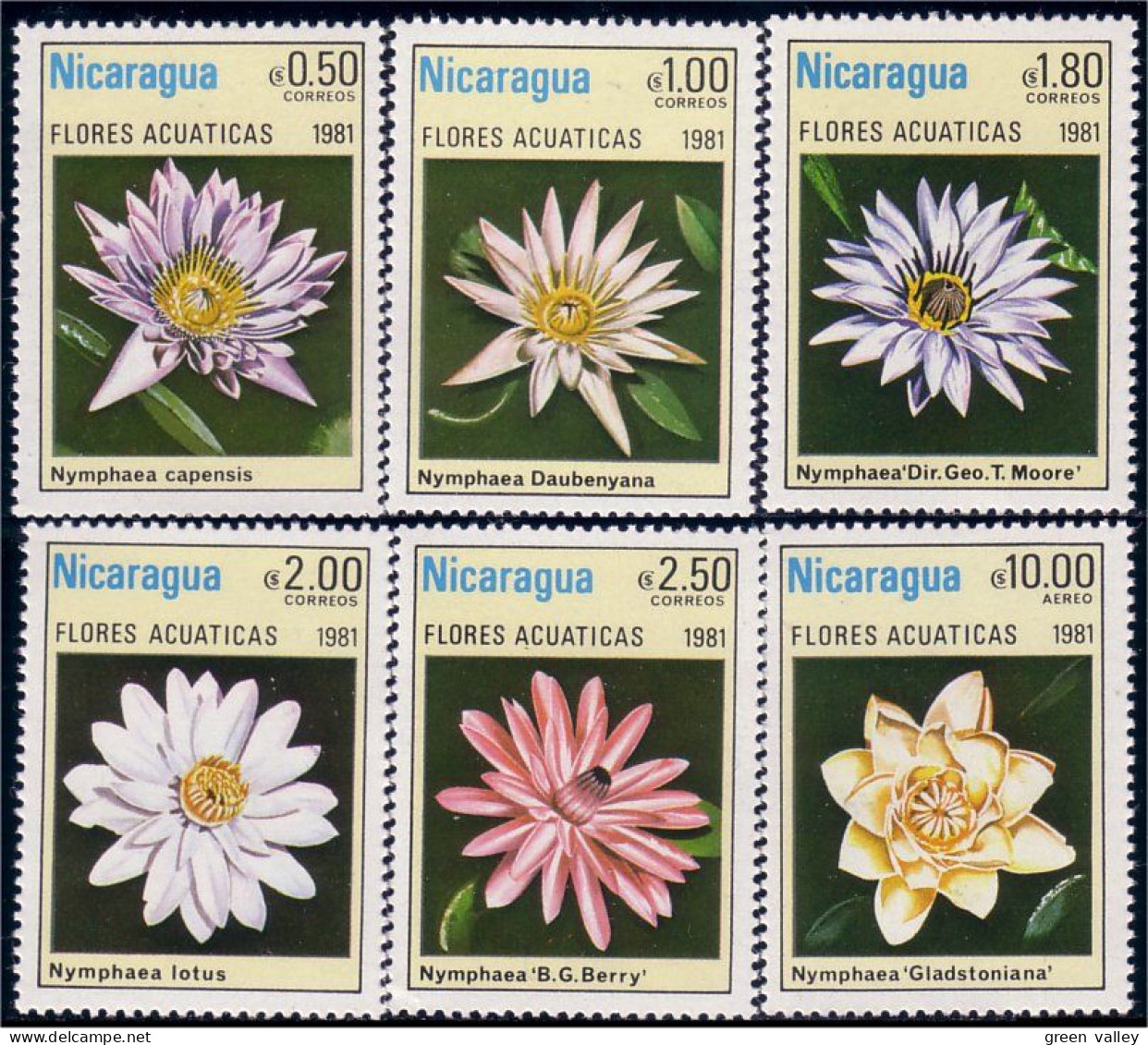 684 Nicaragua Fleurs Flowers Blumen MNH ** Neuf SC (NIC-95) - Autres & Non Classés