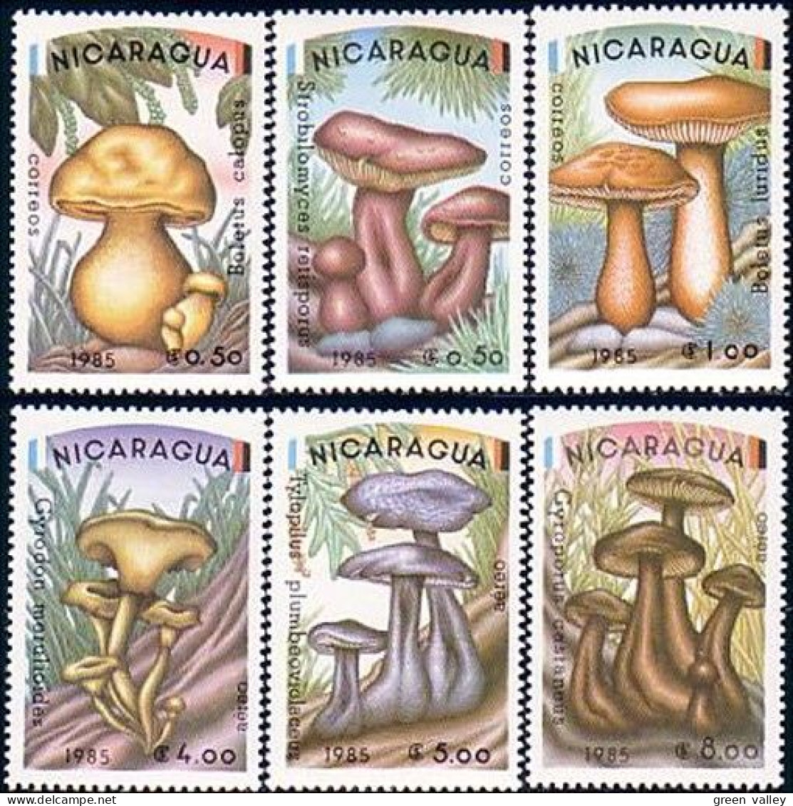 684 Nicaragua Champignons Mushrooms MNH ** Neuf SC (NIC-40a) - Nicaragua
