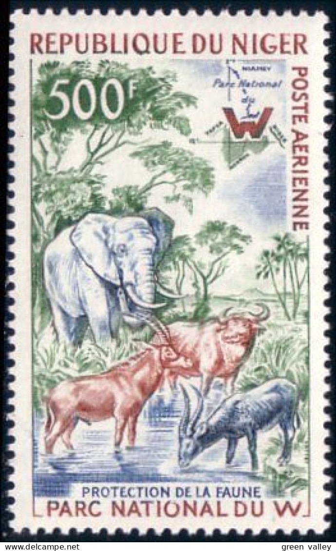 678 Niger Elephant Elefant Norsu VLH * Neuf Tres Legere (NGR-44) - Elefantes