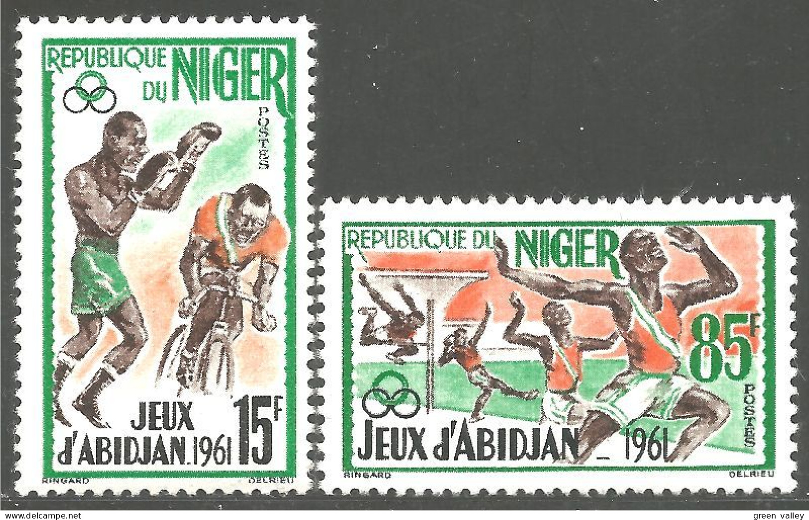 678 Niger Boxe Boxing Cyclisme Ciclismo Bicycle Course Running MH * Neuf (NGR-71) - Niger (1960-...)