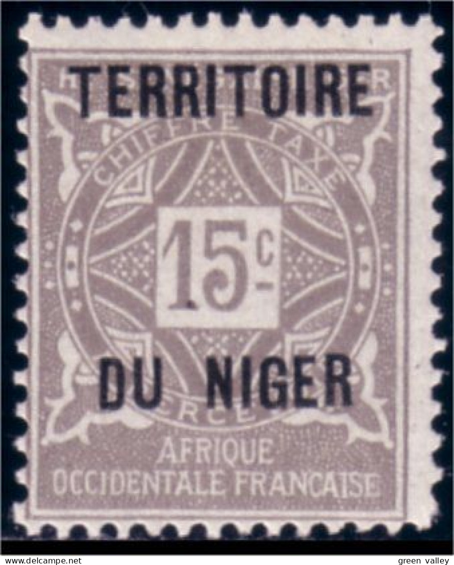 678 Niger Taxe 15c MH * Neuf (NGR-34) - Unused Stamps