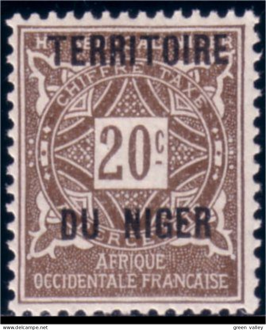 678 Niger Taxe 20c MH * Neuf (NGR-35) - Nuevos