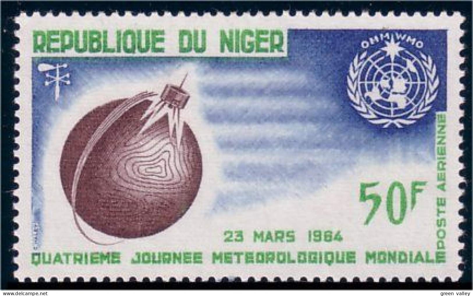678 Niger Journée Meteorologique MH * Neuf (NGR-2) - Klima & Meteorologie