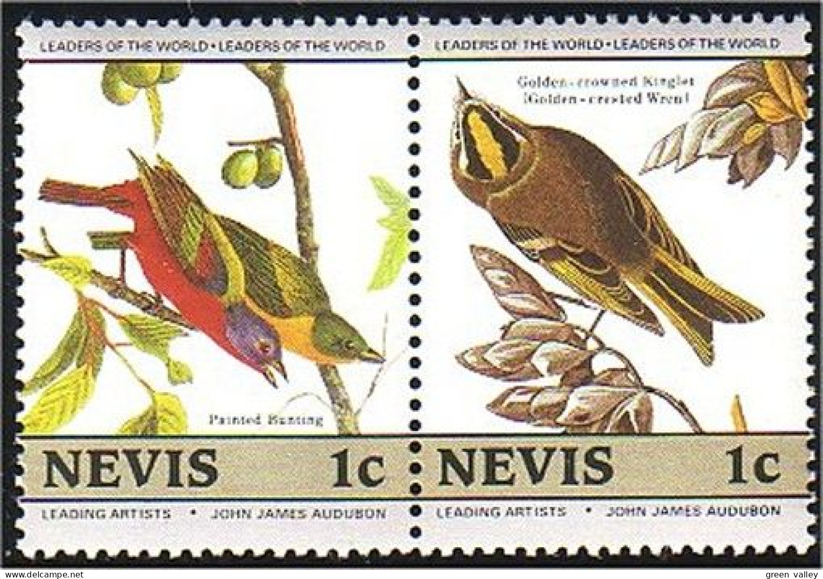672 Nevis Audubon Birds MNH ** Neuf SC (NEV-8a) - St.Kitts And Nevis ( 1983-...)
