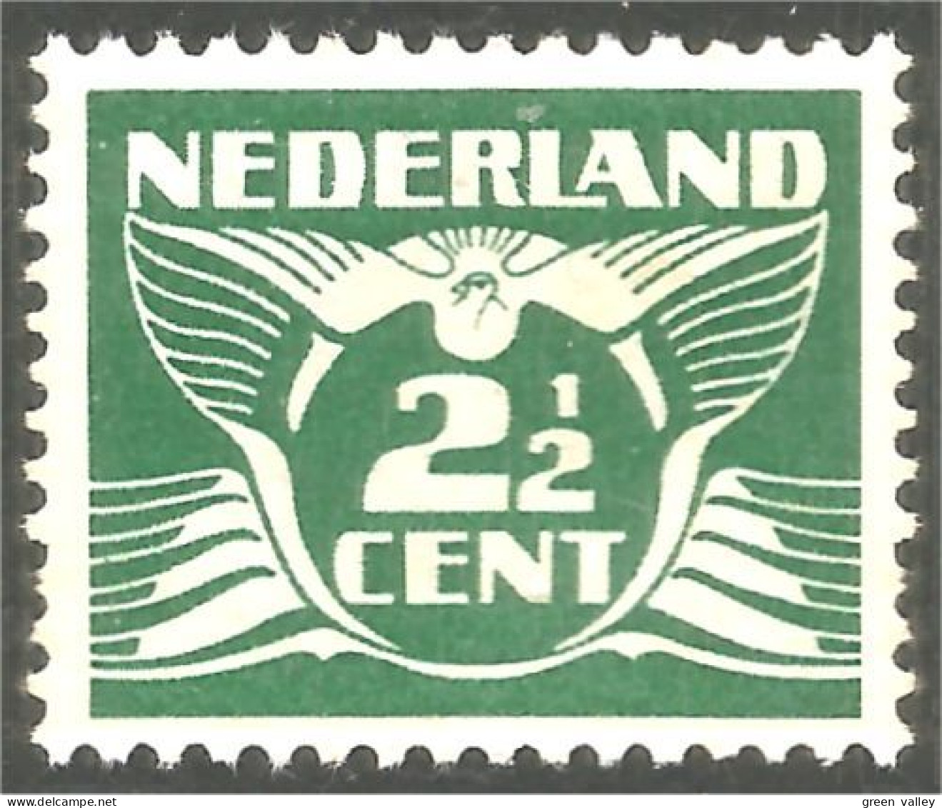 670 Netherlands 1924 Mouette Gull 2c 1/2 MNH ** Neuf SC (NET-102) - Meeuwen