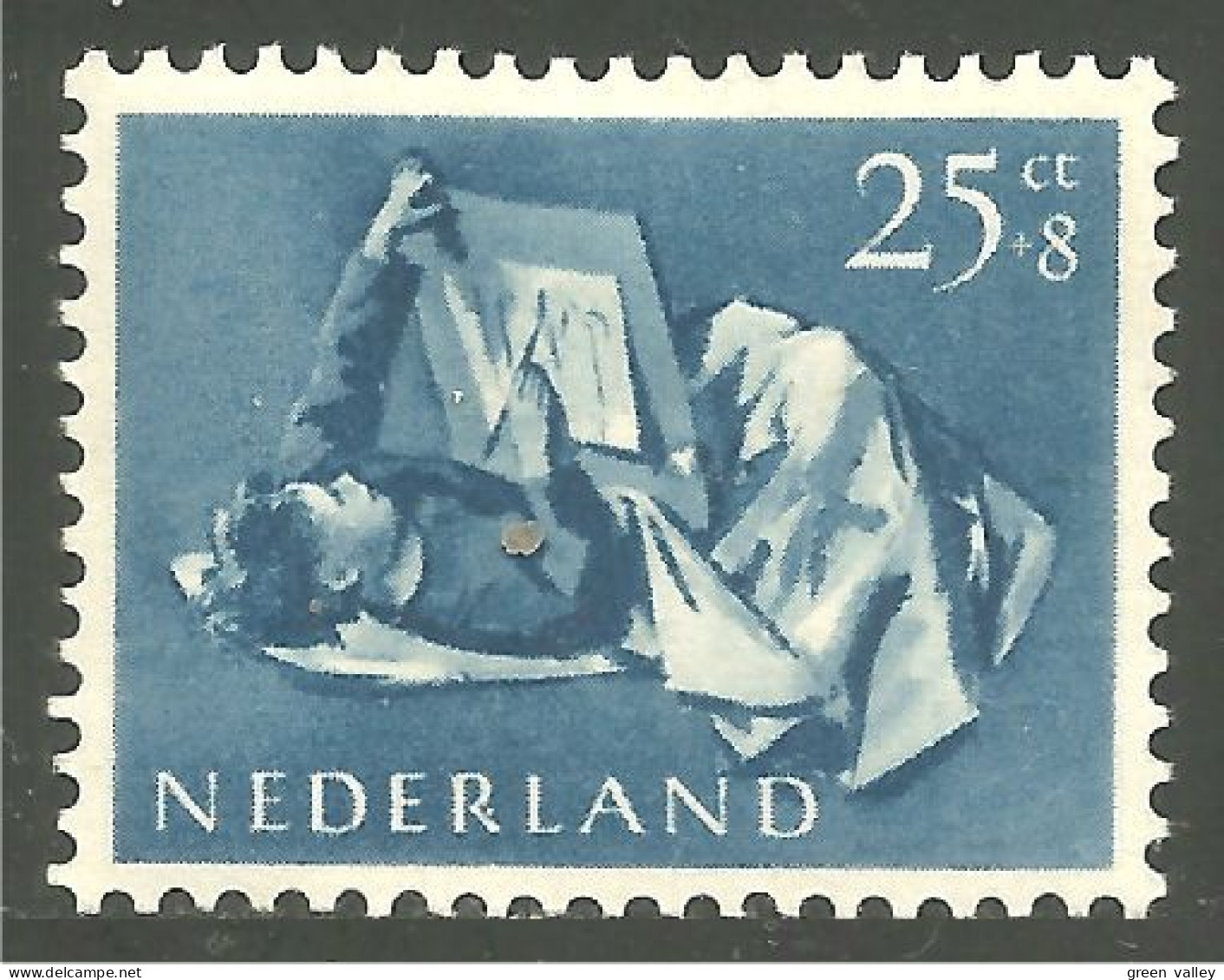 670 Netherlands 1954 Boy Convalescent MH * Neuf (NET-91) - Medicine
