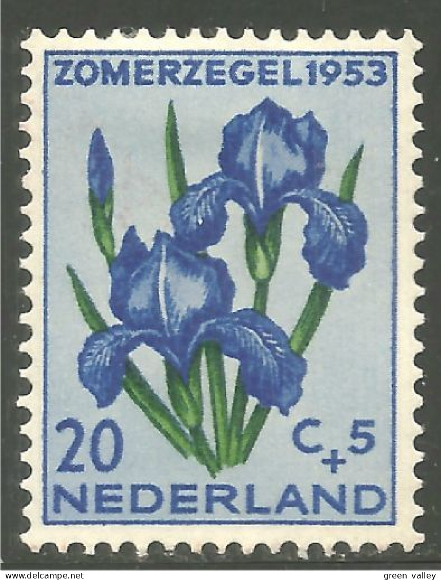 670 Netherlands 1953 Iris MH * Neuf (NET-89) - Unused Stamps