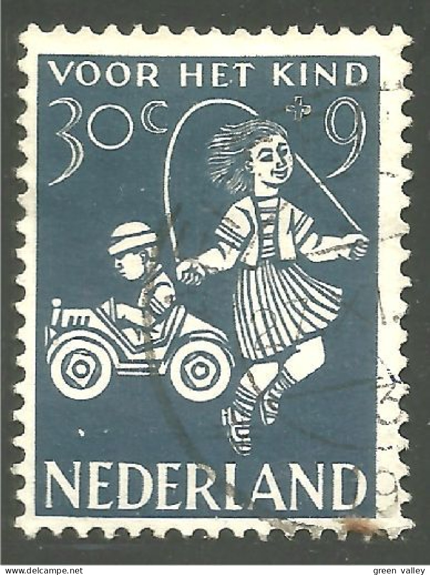 670 Netherlands Boy Car Automobile Girl Jumping Rope Saut Corde (NET-94) - Other & Unclassified