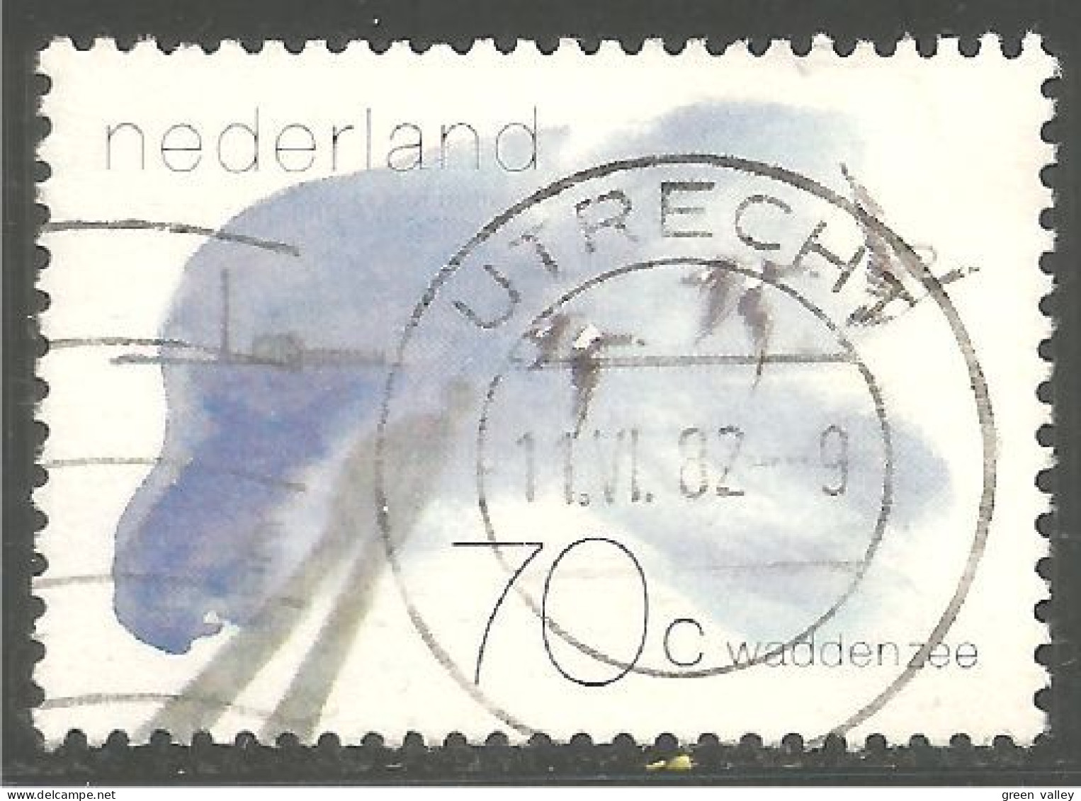 670 Netherlands 1982 Barnacle Geese Oies Bernaches (NET-80a) - Usados