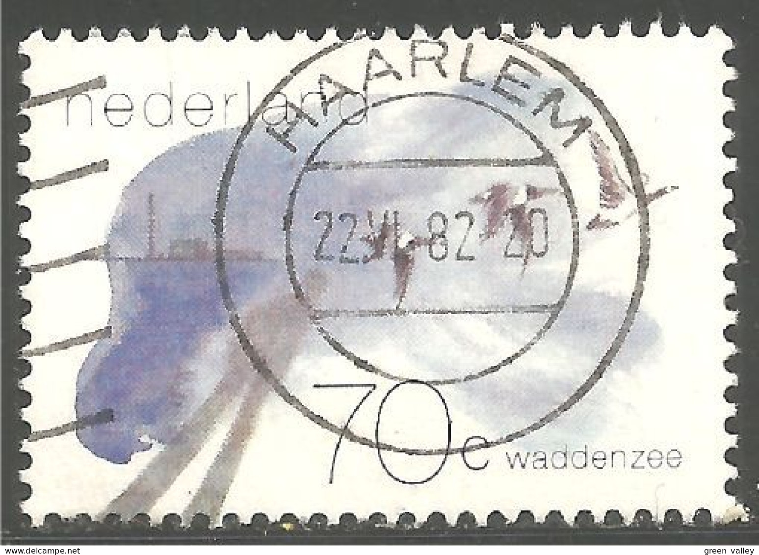 670 Netherlands 1982 Barnacle Geese Oies Bernaches (NET-80b) - Usados