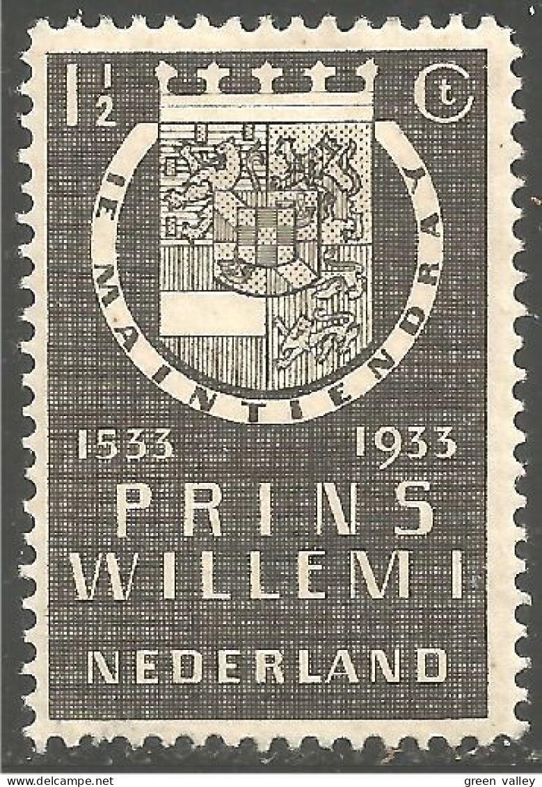670 Netherlands 1933 Arms House Of Orange MH * Neuf (NET-62) - Timbres