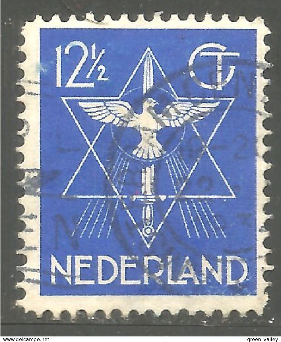 670 Netherlands 1933 Etoile Star Dove Colombe (NET-60) - Usati