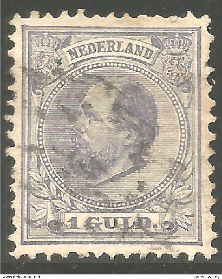 670 Netherlands 1888 1 GULD William III Guillaume III (NET-54) - Oblitérés