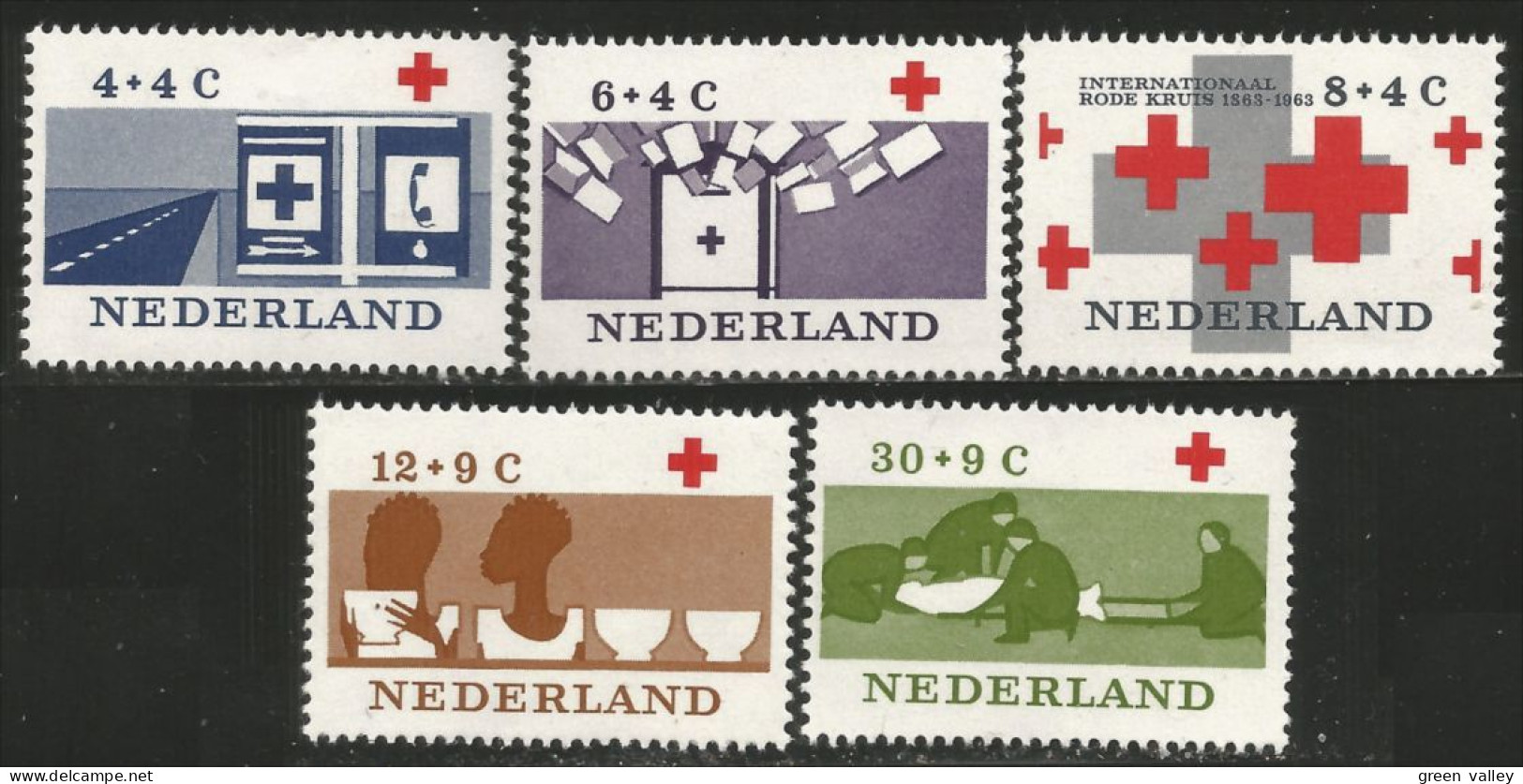 670 Netherlands 1963 Croix Rouge Red Cross Rotes Kreuz MNH ** Neuf SC (NET-42) - Medicine