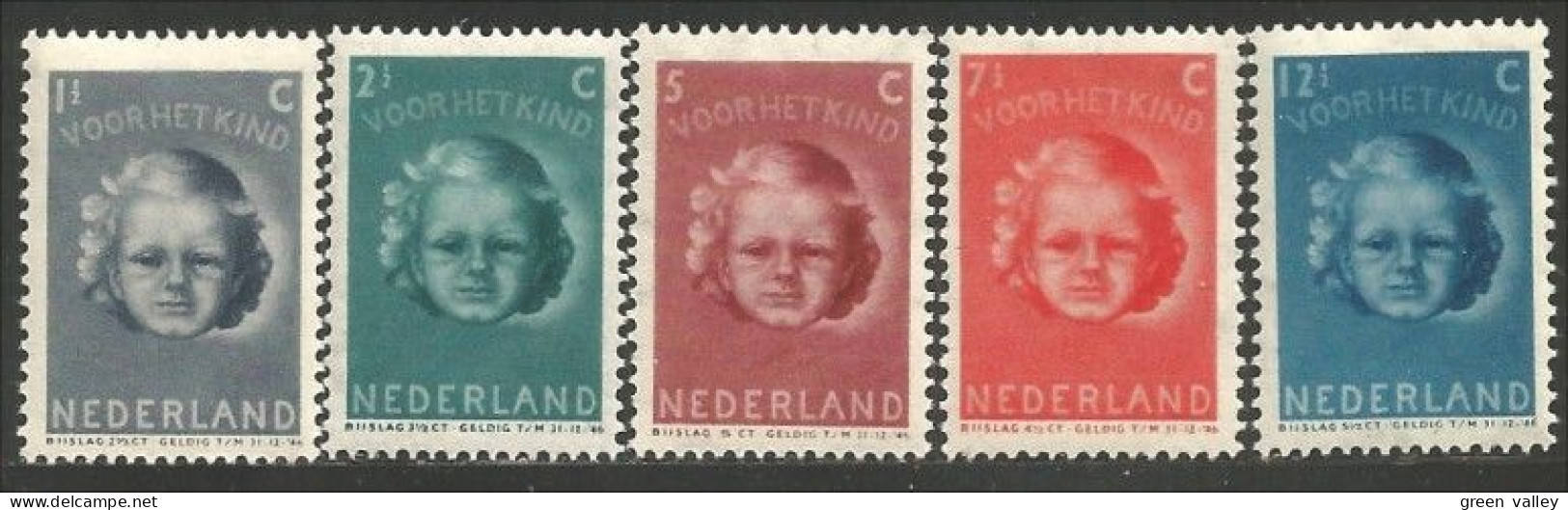 670 Netherlands 1945 Child Welfare Enfants Children MH * Neuf (NET-26) - Other & Unclassified