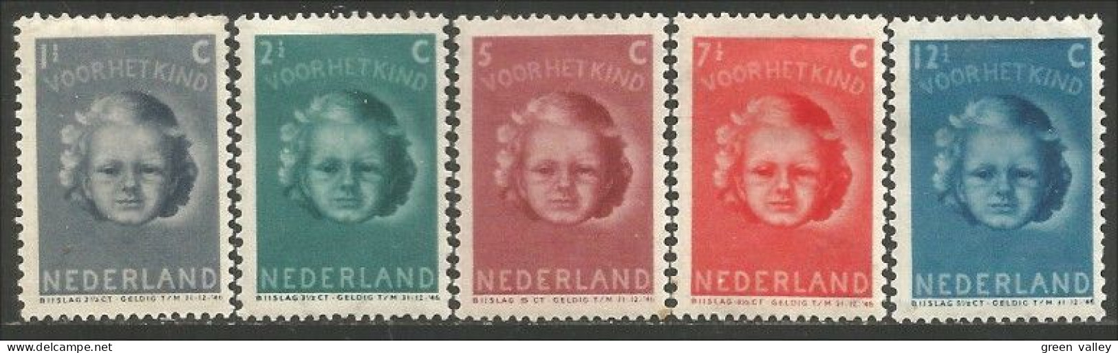 670 Netherlands 1945 Child Welfare Enfants Children MH * Neuf (NET-27) - Other & Unclassified
