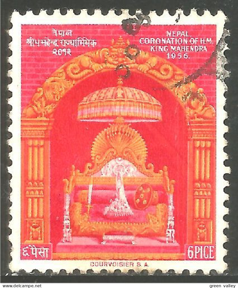 668 Nepal Trone Throne 1956 (NEP-46) - Népal