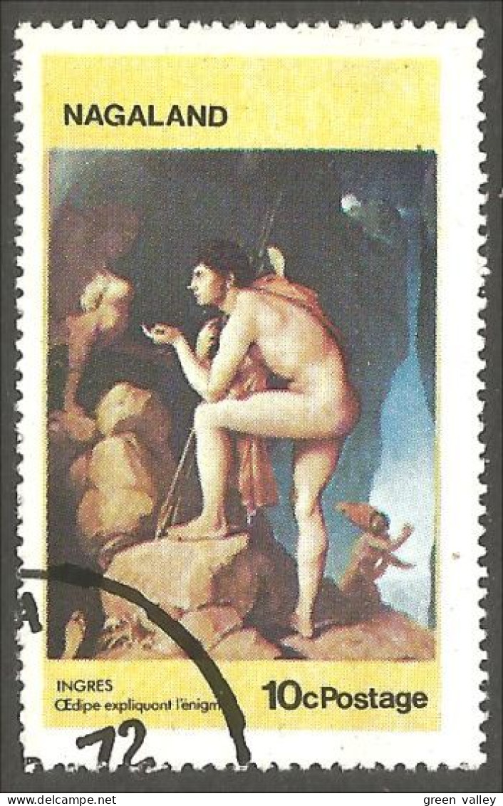 654 Tableau Ingres Painting Nude Oedipe Nu (NAG-1) - Aktmalerei