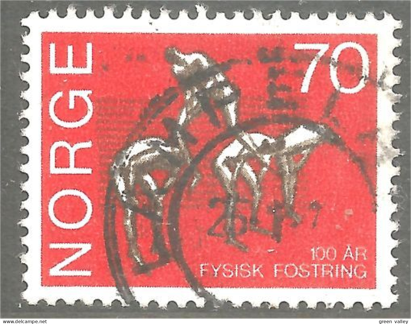 690 Norway 1970 Gymnastique Gymnastic Leapfrog Saute-mouton (NOR-404b) - Zonder Classificatie