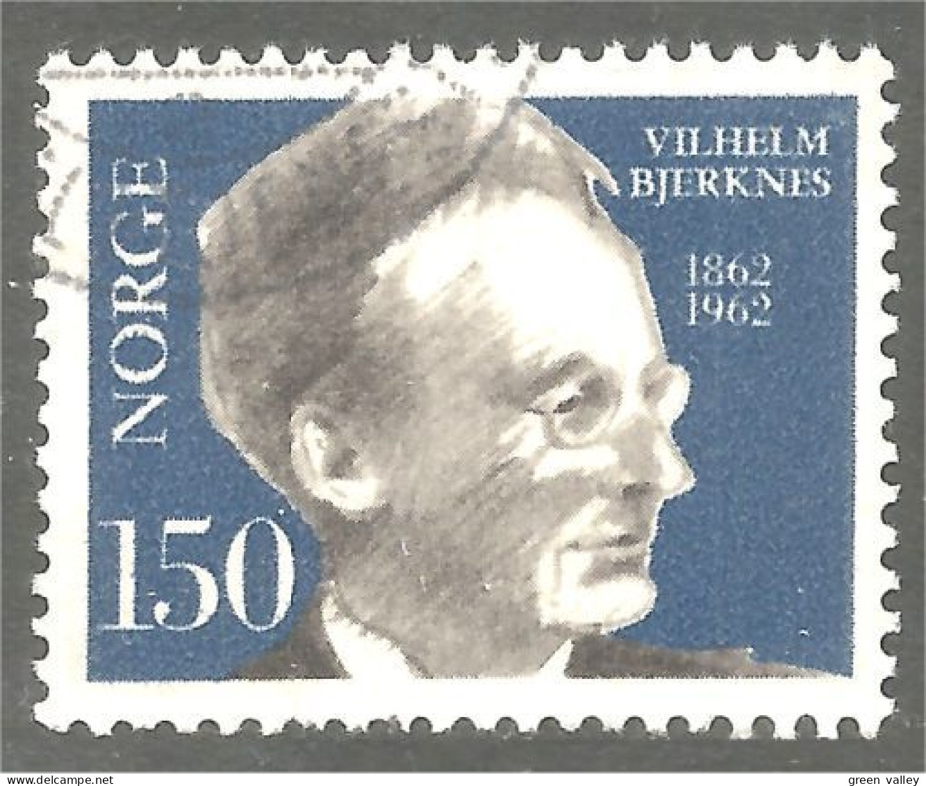 690 Norway 1962 Vilhelm Bjerknes Physicist Mathematician Mathématicien Physicien (NOR-388) - Fysica