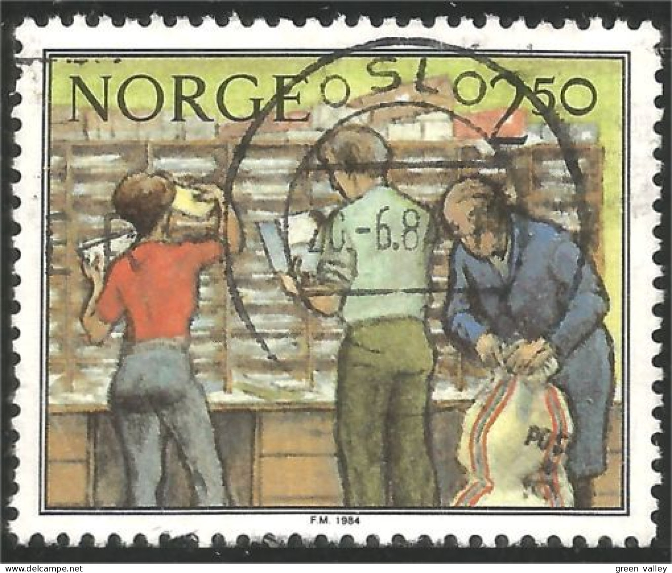 690 Norway Postal Service Tri Sorting Facteur Postman (NOR-367e) - Poste