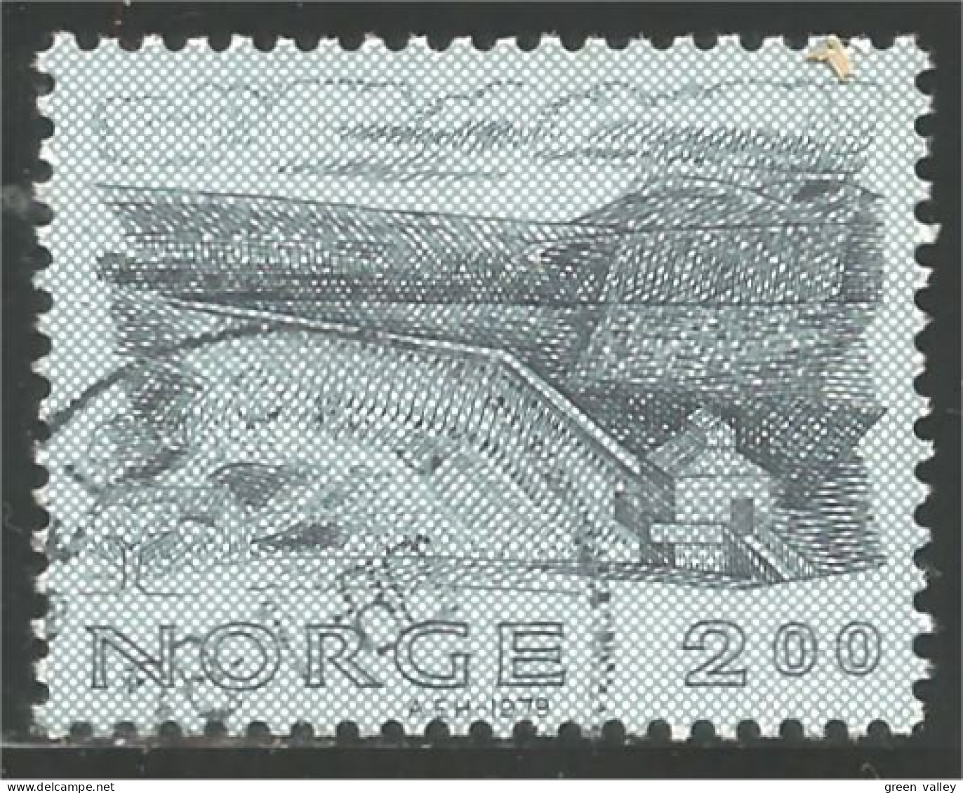690 Norway Barrage Vessingsjo Dam (NOR-321b) - Used Stamps