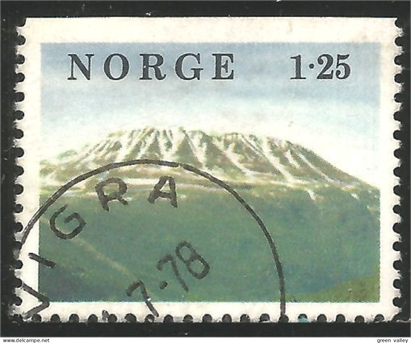 690 Norway Montagne Lenangstindene Mountain Hill (NOR-312d) - Used Stamps