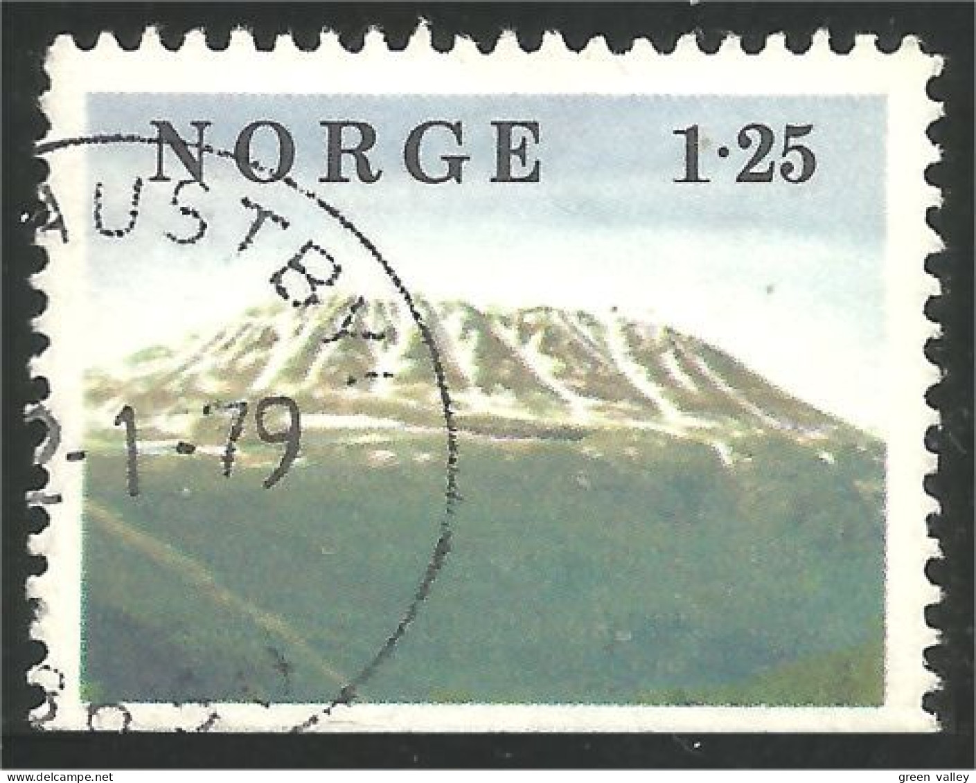690 Norway Montagne Lenangstindene Mountain Hill (NOR-313c) - Used Stamps