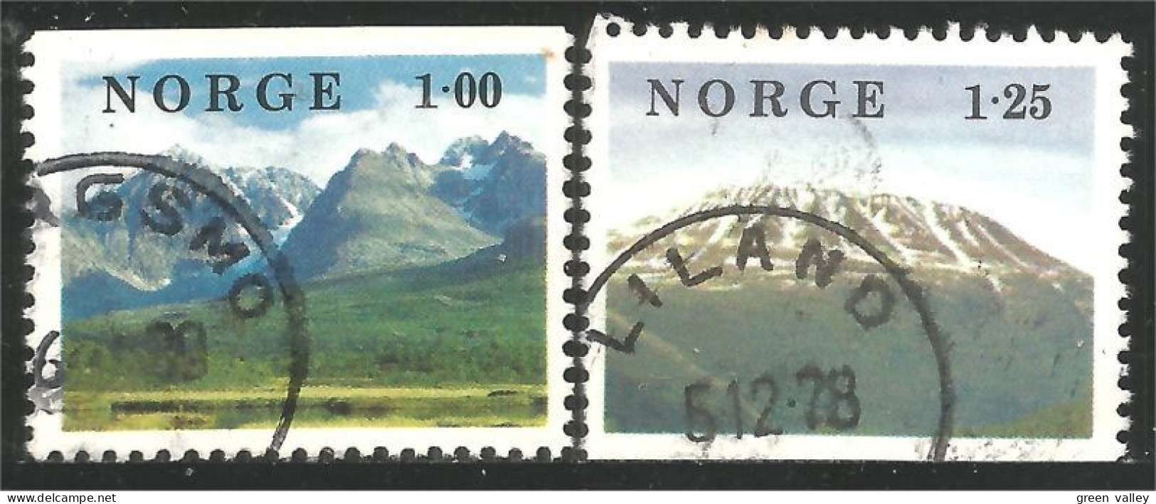 690 Norway Mountain Montagne Berg Hills (NOR-311b) - Used Stamps