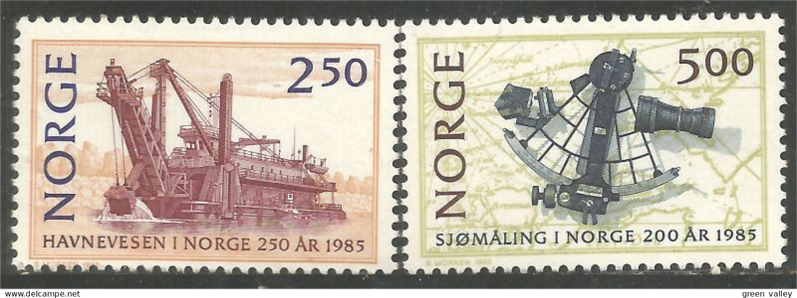 690 Norway Sextant Bateau Dragueur River Dredger Flussbagger Schiff MNH ** Neuf SC (NOR-297) - Nuevos