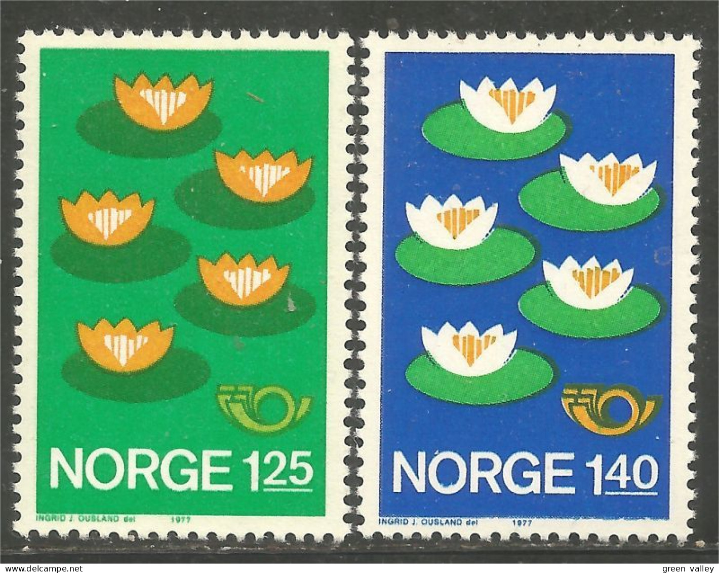 690 Norway Water Lilies Nénuphars MNH ** Neuf SC (NOR-291) - Nuovi