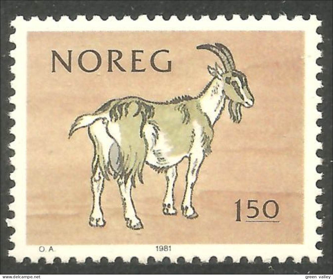 690 Norway Chèvre Goat Ziege Cabri Capri MNH ** Neuf SC (NOR-289) - Agricoltura