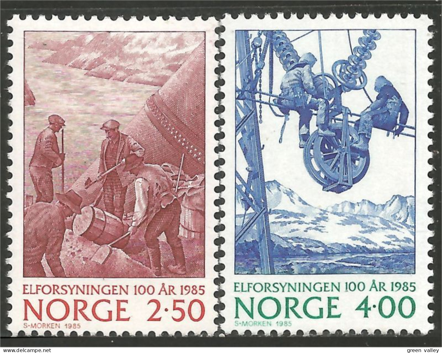 690 Norway Electrification Barrage Glomfjord Dam MNH ** Neuf SC (NOR-282) - Unused Stamps