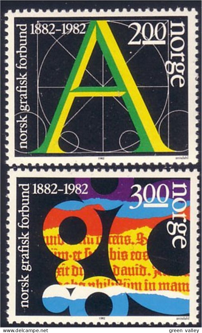 690 Norway Graphics Imprimerie MNH ** Neuf SC (NOR-138) - Unused Stamps
