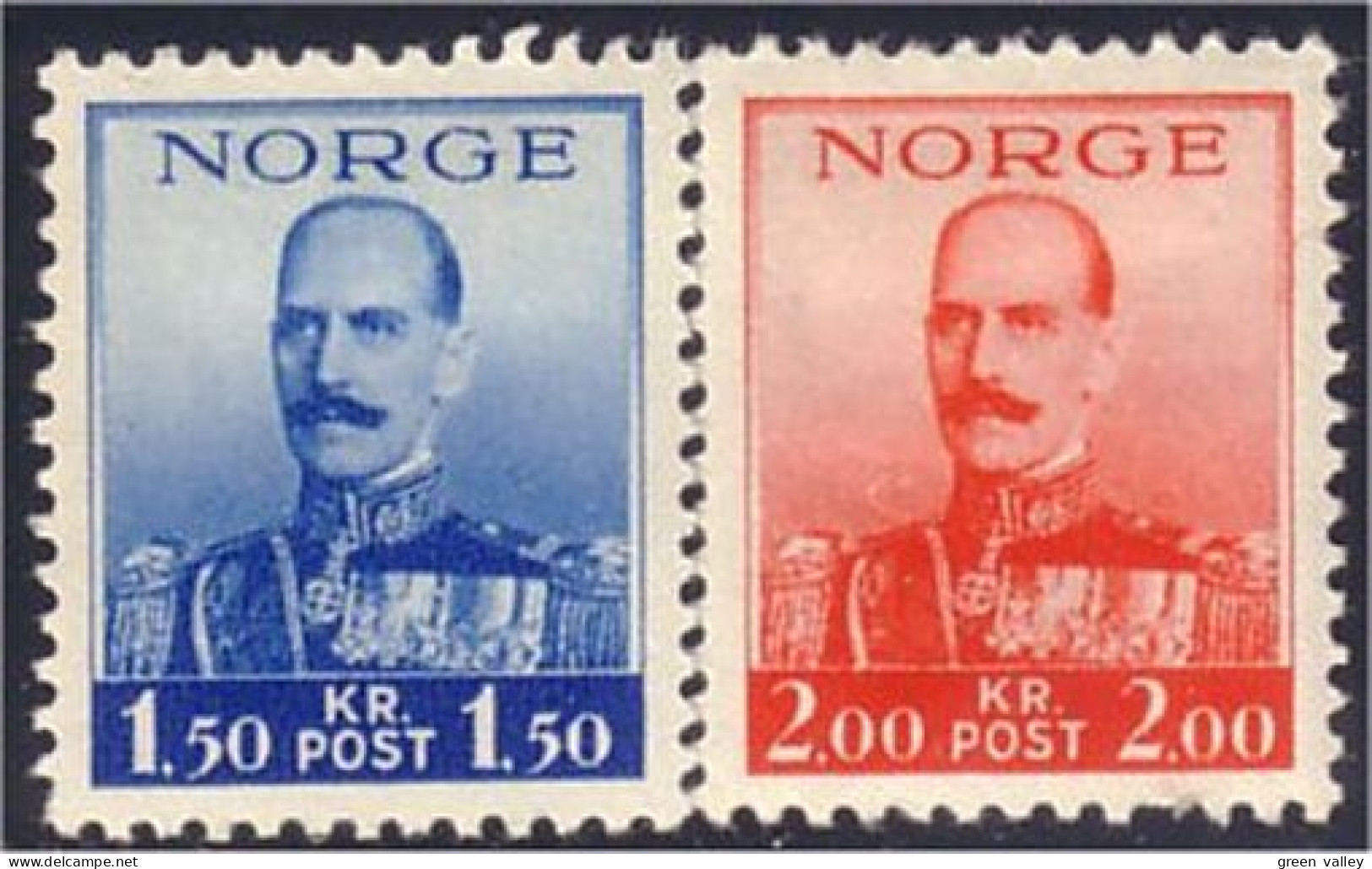 690 Norway King Haakon VII MH * Neuf (NOR-46) - Gebruikt